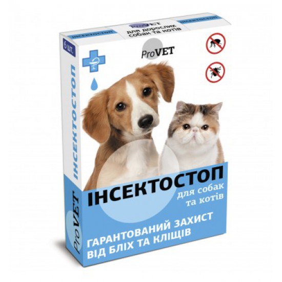 Інсектостоп для котів та собак Інсектостоп для котів та собак